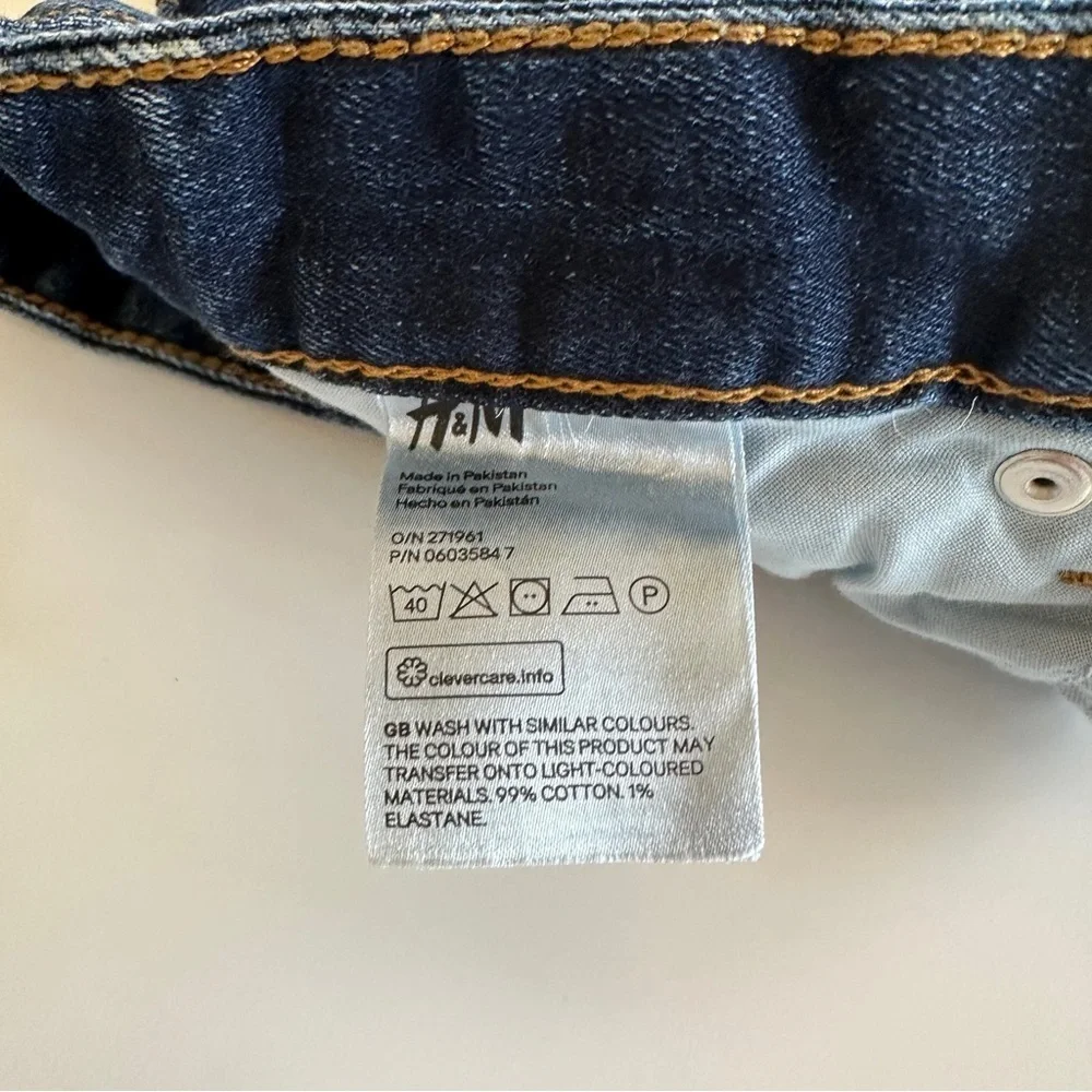 H&M Denim Raw Edge Cutoff Shorts Sz 4